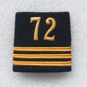 Schulterpatte Ord. 1949 (16) Hauptmann Bat 72, Variante 1